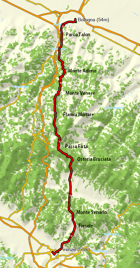 La Via degli Dei in MTB